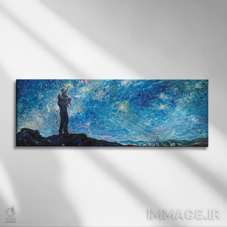 تابلو نمک و نور اثر جف جانسون - نمای روبهرو روی دیوار