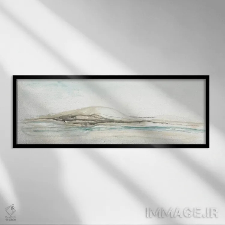 تابلو منظر تپهای روان یکم اثر جون اریکا وس - نمای قابدار مشکی