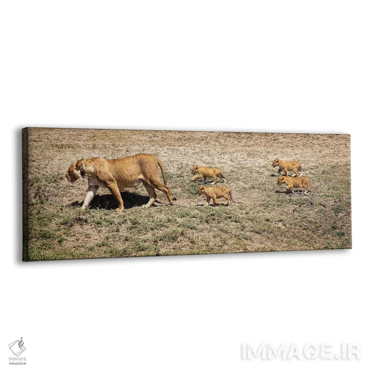 تابلو مادر و تولهها اثر جنت فیکار - نمای پرسپکتیو محصول