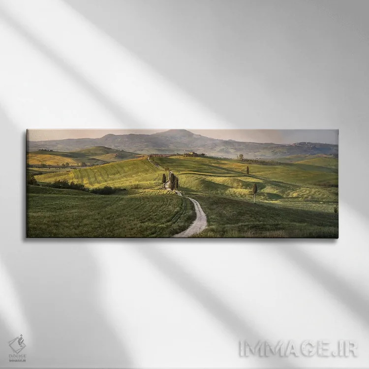 تابلو Tuscany, Val D'Orcia,ایتالیا، توسکانی، واله دورچیا اثر جان فورد - نمای روبهرو روی دیوار