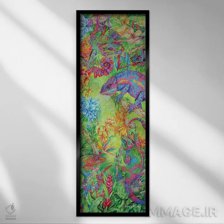 تابلو سرزمین آبنبات اثر جیمی فوربز - نمای قابدار مشکی