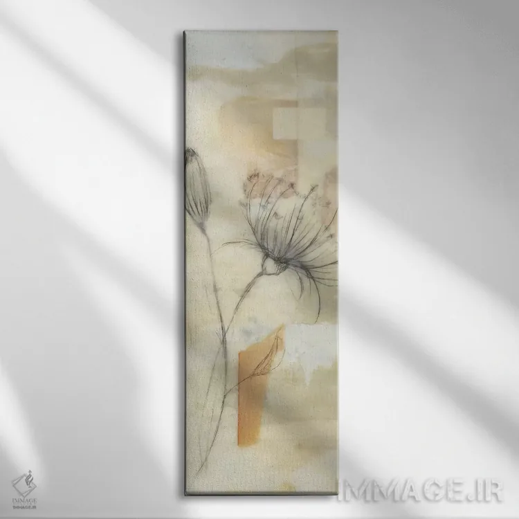 تابلو توری خنثی I اثر جنیفر گلدبرگر - نمای روبهرو روی دیوار