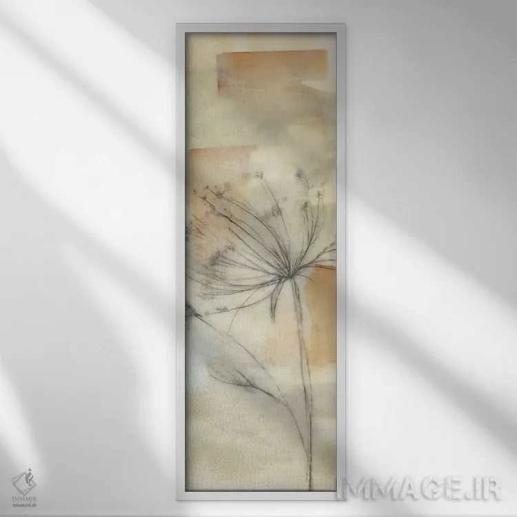 تابلو توری خنثی II اثر جنیفر گلدبرگر - نمای قابدار سفید