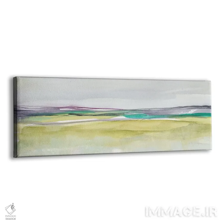 تابلو افق آمتیست و زمرد II اثر جنیفر گلدبرگر - نمای پرسپکتیو محصول