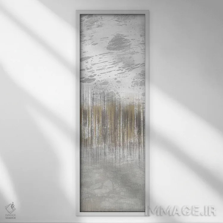 تابلو خطوط نامنظم خنثی I اثر جنیفر گلدبرگر - نمای قابدار سفید