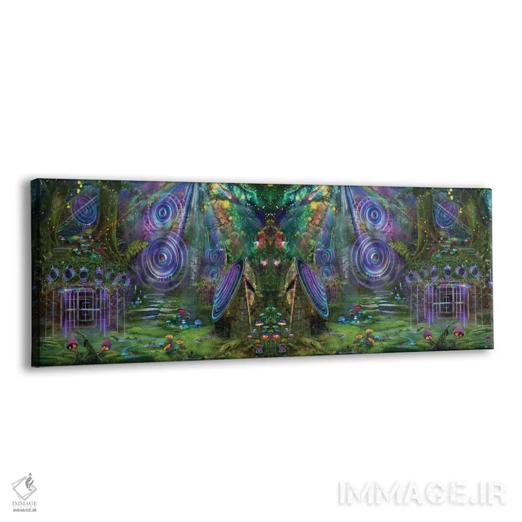 تابلو پروانه باغ صدا اثر جامبی (نام هنری/لقب) - نمای پرسپکتیو محصول