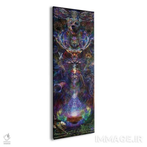 تابلو شمن عنصر اثیر (یا شمن اتر) اثر جامبی (نام هنری/لقب) - نمای پرسپکتیو محصول
