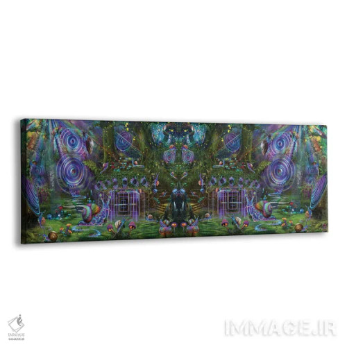 تابلو آینه باغ صدا با حلزونها اثر جامبی (نام هنری/لقب) - نمای پرسپکتیو محصول