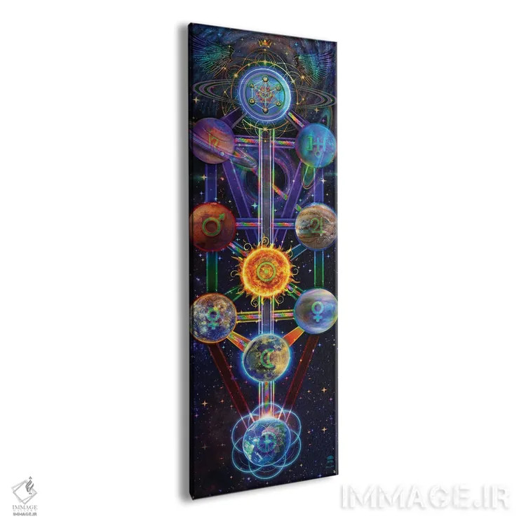 تابلو درخت زندگی اثر جامبی (نام هنری/لقب) - نمای پرسپکتیو محصول