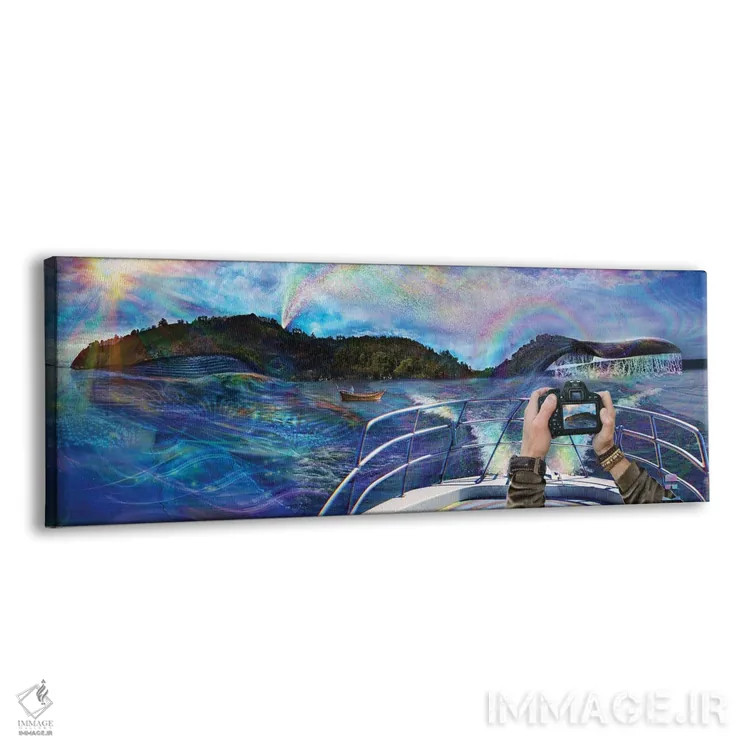 تابلو نهنگی به نام گایا اثر جامبی (نام هنری/لقب) - نمای پرسپکتیو محصول