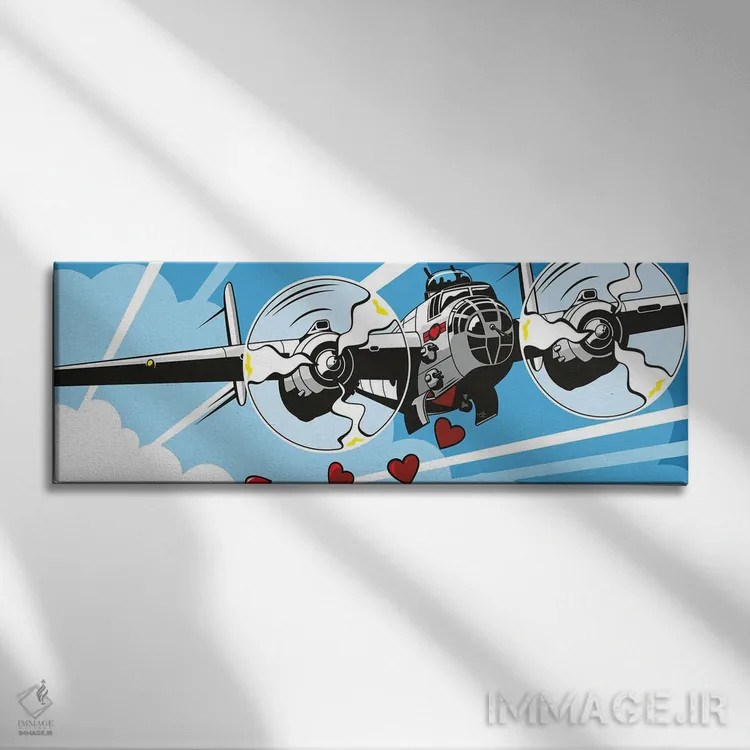 تابلو عشق بورزید اثر جیمز لی - نمای روبهرو روی دیوار