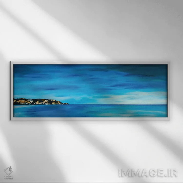 تابلو نگاه به شمال اثر جک استوری - نمای قابدار سفید