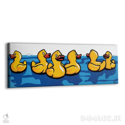 تابلو اردکهای پلاستیکی اثر جیمز لی - نمای پرسپکتیو محصول