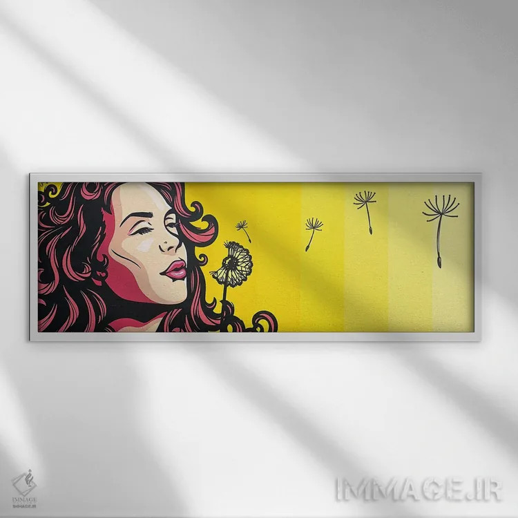 تابلو در آرزوی تابستان اثر جیمز لی - نمای قابدار سفید