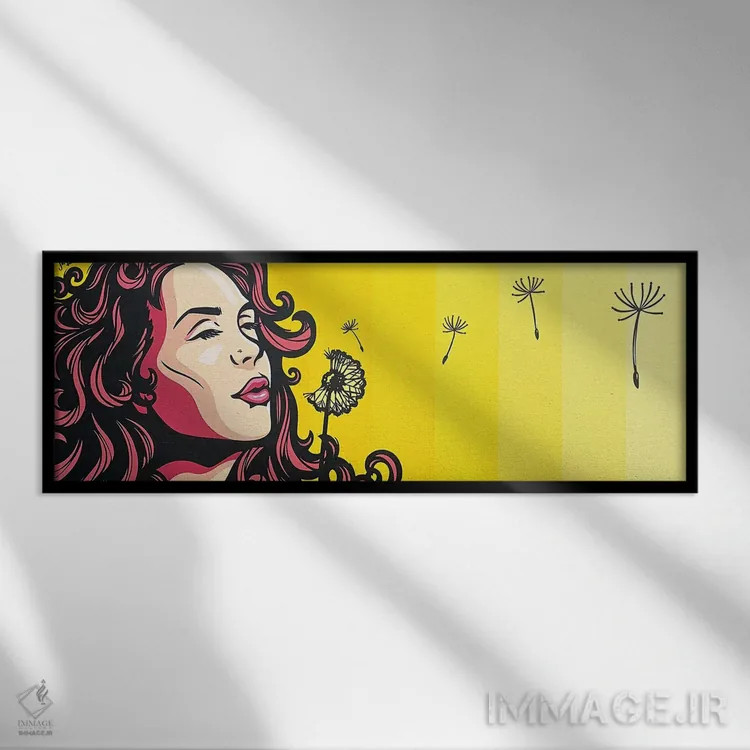 تابلو در آرزوی تابستان اثر جیمز لی - نمای قابدار مشکی