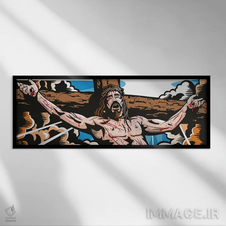 تابلو اینقدر دوستت دارم اثر جیمز لی - نمای قابدار مشکی