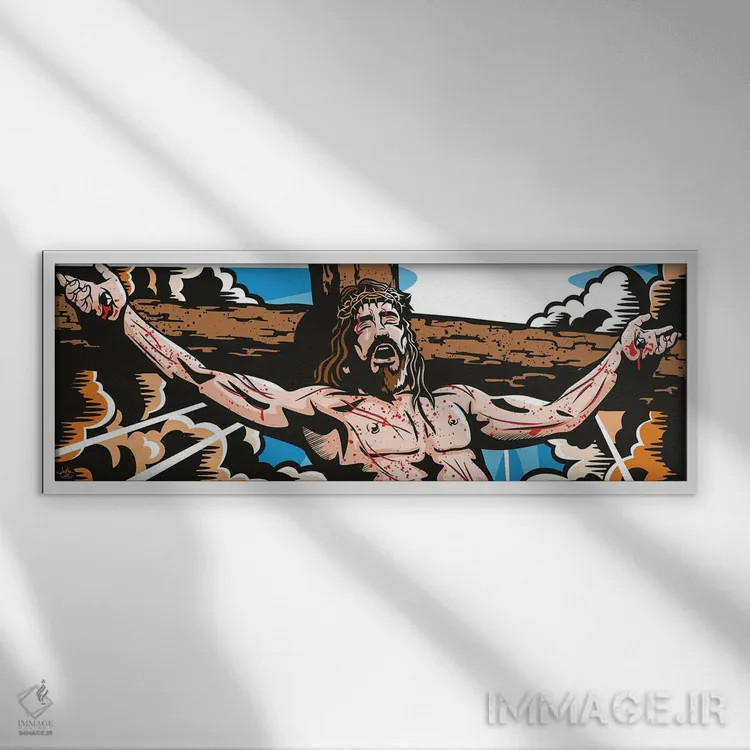 تابلو اینقدر دوستت دارم اثر جیمز لی - نمای قابدار سفید