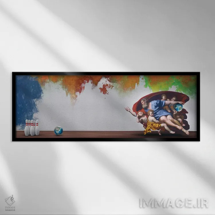 تابلو ۲۰۲۰ اثر خوزه لوئیس گوئررو (در متن خراب، تصحیح، هنرمند هیسپانیک) - نمای قابدار مشکی