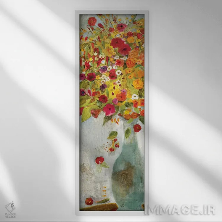 تابلو شور و هیجان 1 اثر جیل مارتین - نمای قابدار سفید