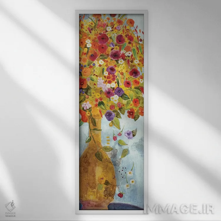 تابلو شور و هیجان 2 اثر جیل مارتین - نمای قابدار سفید