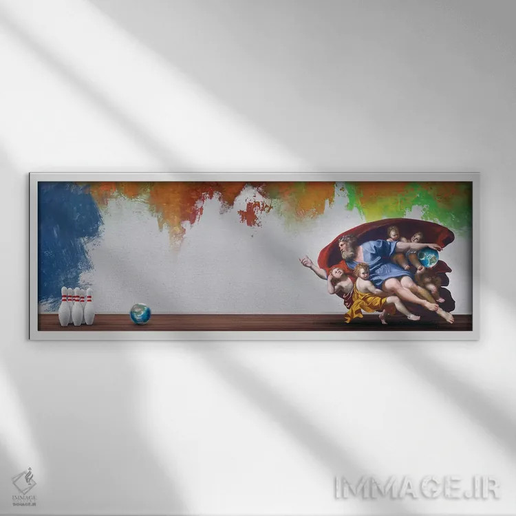 تابلو ۲۰۲۰ اثر خوزه لوئیس گوئررو (در متن خراب، تصحیح، هنرمند هیسپانیک) - نمای قابدار سفید