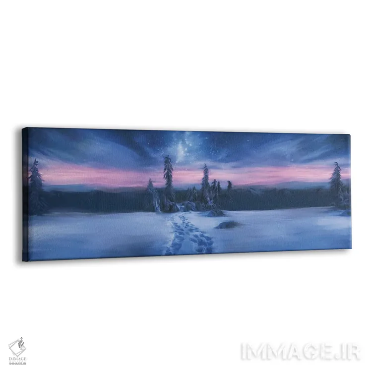 تابلو آبی یخی (آبی قطبی) اثر جولیانا لوومر - نمای پرسپکتیو محصول