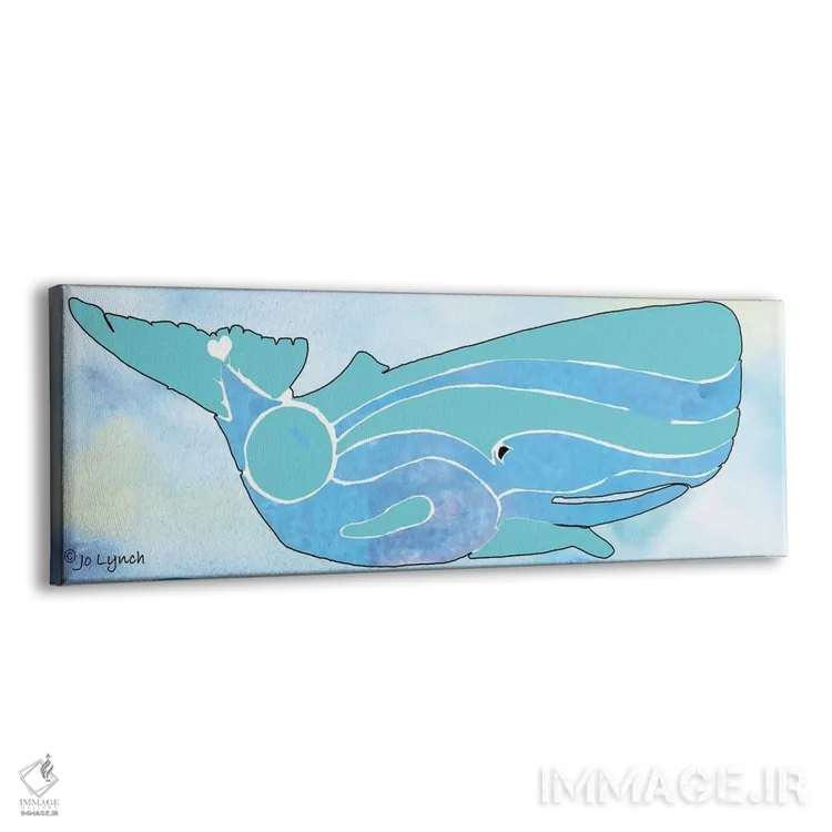 تابلو نهنگ آبیِ اقیانوس اثر جو لینچ - نمای پرسپکتیو محصول