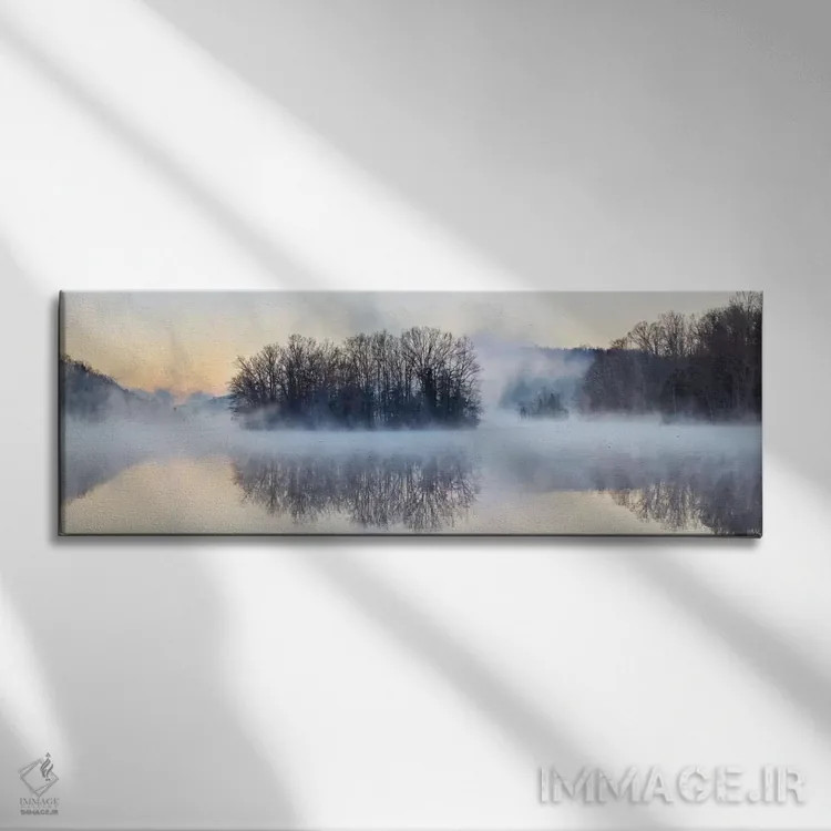 تابلو صحنهای روی آب VIII اثر جیمز مکلافلین - نمای روبهرو روی دیوار