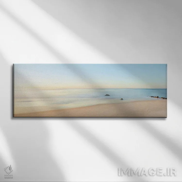 تابلو پانورامای منظره ساحلی II اثر جیمز مکلافلین - نمای روبهرو روی دیوار
