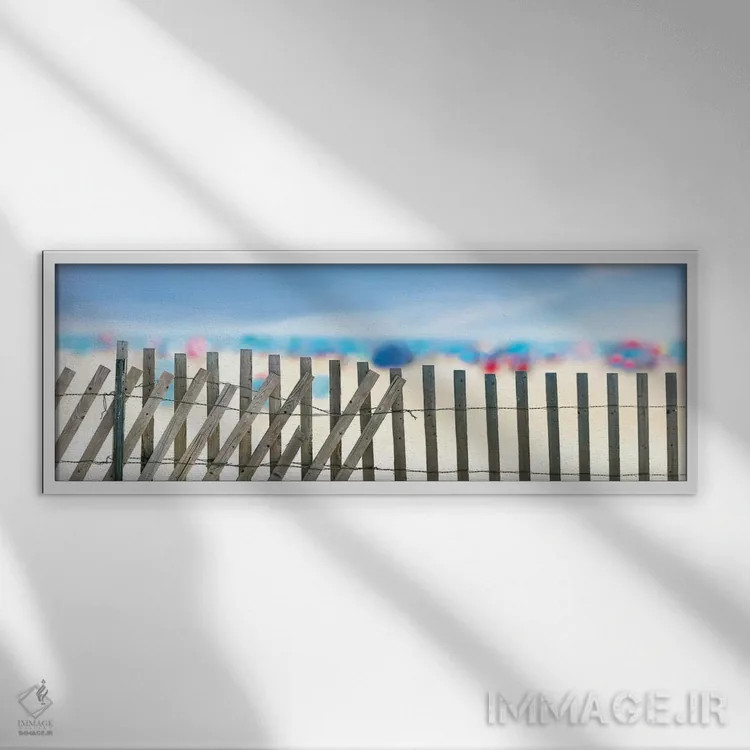 تابلو منظره ساحلی II اثر جیمز مکلافلین - نمای قابدار سفید