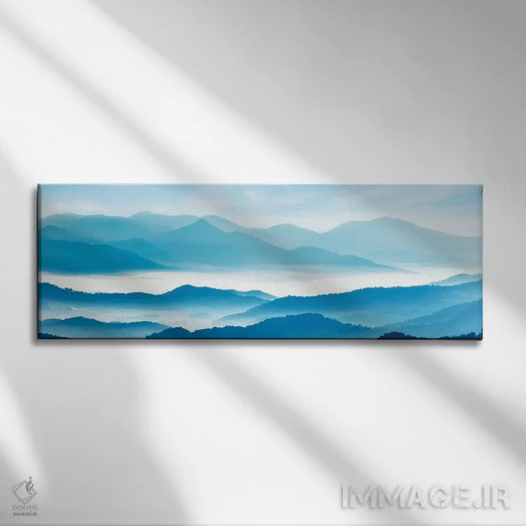 تابلو کوههای مهآلود XI اثر جیمز مکلافلین - نمای روبهرو روی دیوار