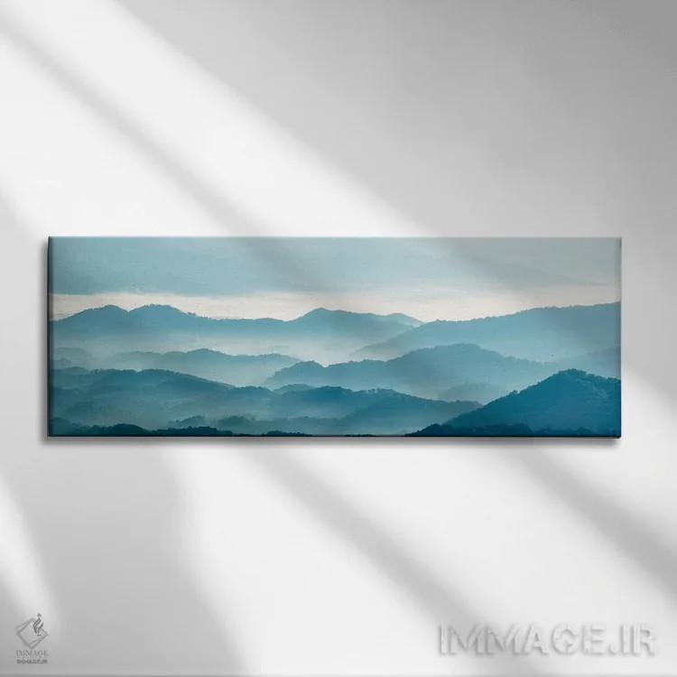 تابلو کوهستان مهآلود X اثر جیمز مکلافلین - نمای روبهرو روی دیوار