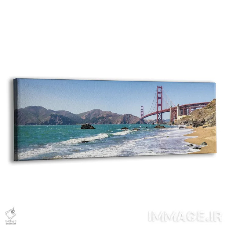 تابلو San Francisco, California, Usa,پل گلدن گیت از ساحل مارشال، سانفرانسیسکو (کالیفرنیا) اثر یان بکه - نمای پرسپکتیو محصول