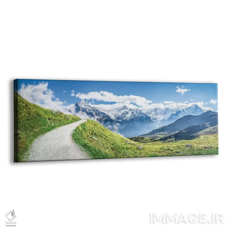تابلو آلپ سوئیس در نزدیکی گرینلوالد اثر یان بکه - نمای پرسپکتیو محصول
