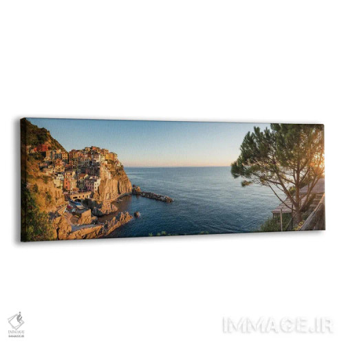 تابلو Cinque Terre Coast, Italy,نمای پانوراما از مانارولا، ساحل چینکو تره، ایتالیا اثر یان بکه - نمای پرسپکتیو محصول