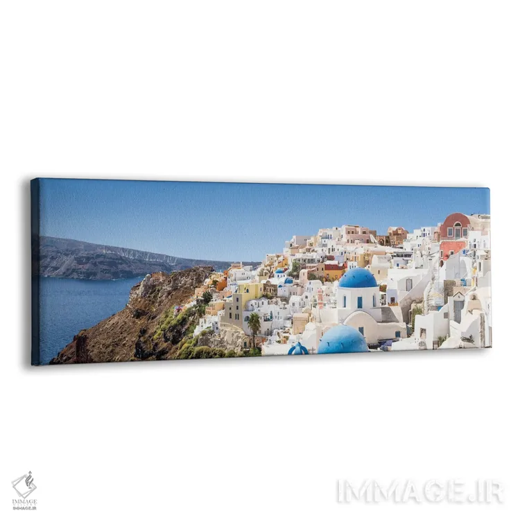 تابلو Santorini, Greece,نمای پانوراما از اویا و کالدرا، سانتورینی، یونان اثر یان بکه - نمای پرسپکتیو محصول