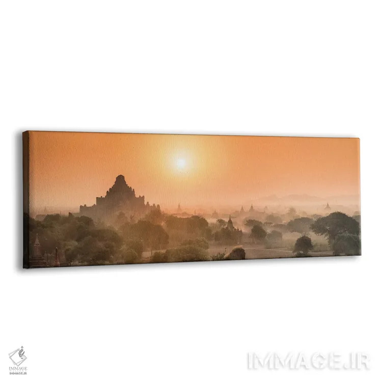 تابلو Bagan, Myanmar,معبد دهامایانگی در زمان طلوع خورشید، باگان، میانمار اثر یان بکه - نمای پرسپکتیو محصول