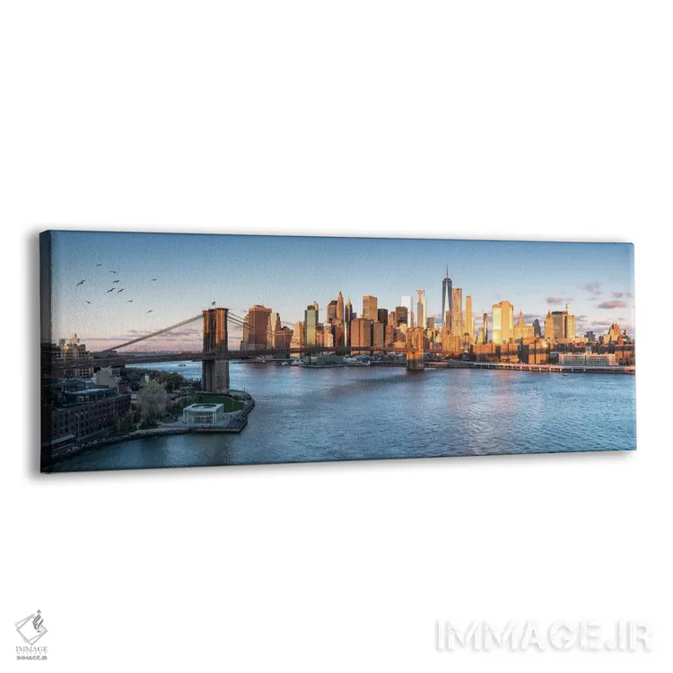 تابلو پل بروکلین و افق منهتن اثر یان بکه - نمای پرسپکتیو محصول