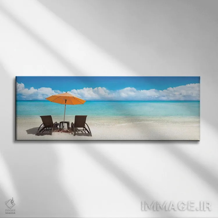 تابلو تعطیلات تابستانی در ساحل اثر یان بکه - نمای روبهرو روی دیوار