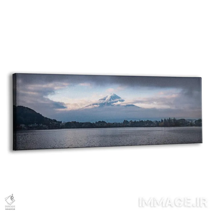 تابلو کوه فوجی در دریاچه کاواگوچیکو اثر یان بکه - نمای پرسپکتیو محصول