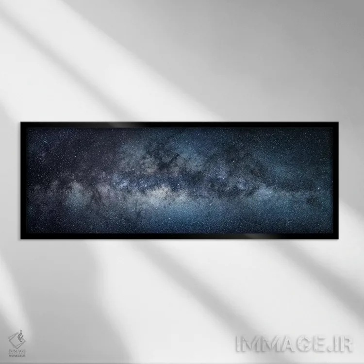 تابلو راه شیری (کهکشان) اثر یان بکه - نمای قابدار مشکی
