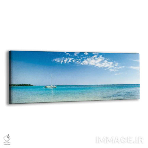 تابلو منظره پانوراما از تالاب جزیره مائورا اثر یان بکه - نمای پرسپکتیو محصول