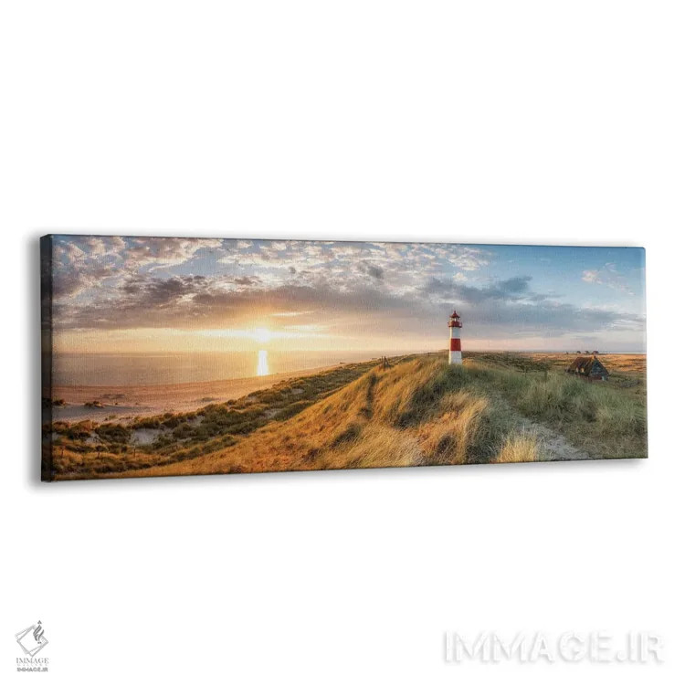 تابلو Sylt, Schleswig-Holstein, Germany,فانوس دریایی لیست اوست هنگام طلوع آفتاب، زیلت، شلسویگ-هولشتاین، آلمان اثر یان بکه - نمای پرسپکتیو محصول