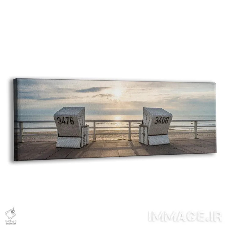 تابلو Sylt, Schleswig-Holstein, Germany,غروب آفتاب در ساحل وستاشتراند نزدیک وسترلند، زلت، اشلسویگ-هولشتاین، آلمان اثر یان بکه - نمای پرسپکتیو محصول