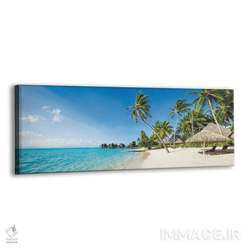 تابلو French Polynesia,اقامتگاه ساحلی در بورا بورا، پلینزی فرانسه اثر یان بکه - نمای پرسپکتیو محصول