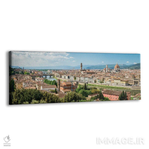 تابلو Tuscany, Italy,نمای پانورامای افق فلورانس، توسکانی، ایتالیا اثر یان بکه - نمای پرسپکتیو محصول