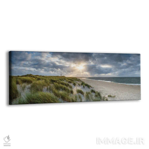 تابلو Sylt Island, Schleswig-Holstein, Germany II,غروب آفتاب نزدیک فانوس دریایی لیست-اوست، جزیره زولیت، اشلسویگ-هولشتاین، آلمان اثر یان بکه - نمای پرسپکتیو محصول