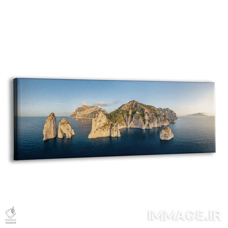 تابلو Naples, Italy,نمای پانوراما از جزیره کاپری هنگام طلوع آفتاب، ناپل، ایتالیا اثر یان بکه - نمای پرسپکتیو محصول