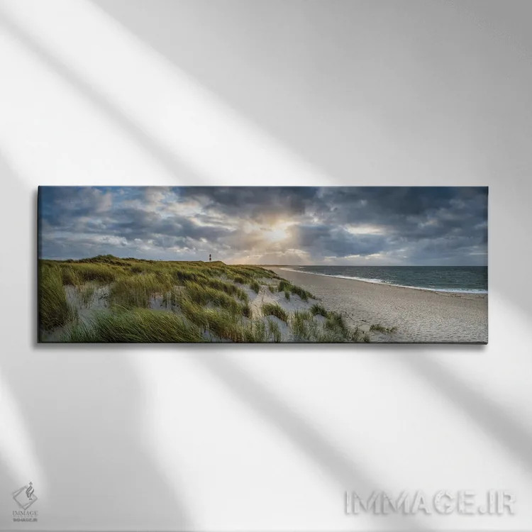 تابلو Sylt Island, Schleswig-Holstein, Germany II,غروب آفتاب نزدیک فانوس دریایی لیست-اوست، جزیره زولیت، اشلسویگ-هولشتاین، آلمان اثر یان بکه - نمای روبهرو روی دیوار