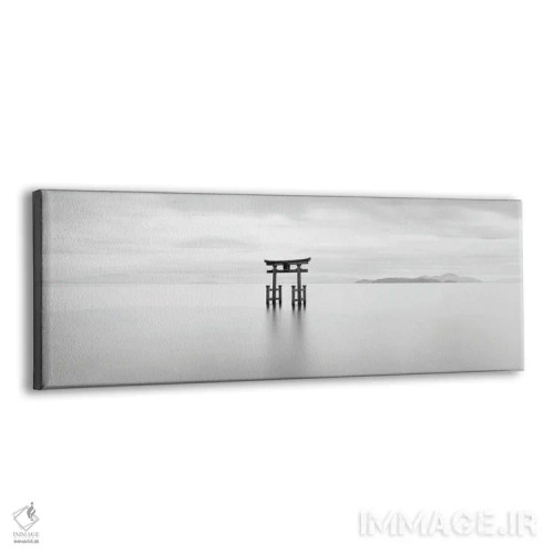 تابلو Shiga Prefecture, Japan,دروازه توری ژاپنی دریاچه بیوا، استان شیگا، ژاپن اثر یان بکه - نمای پرسپکتیو محصول